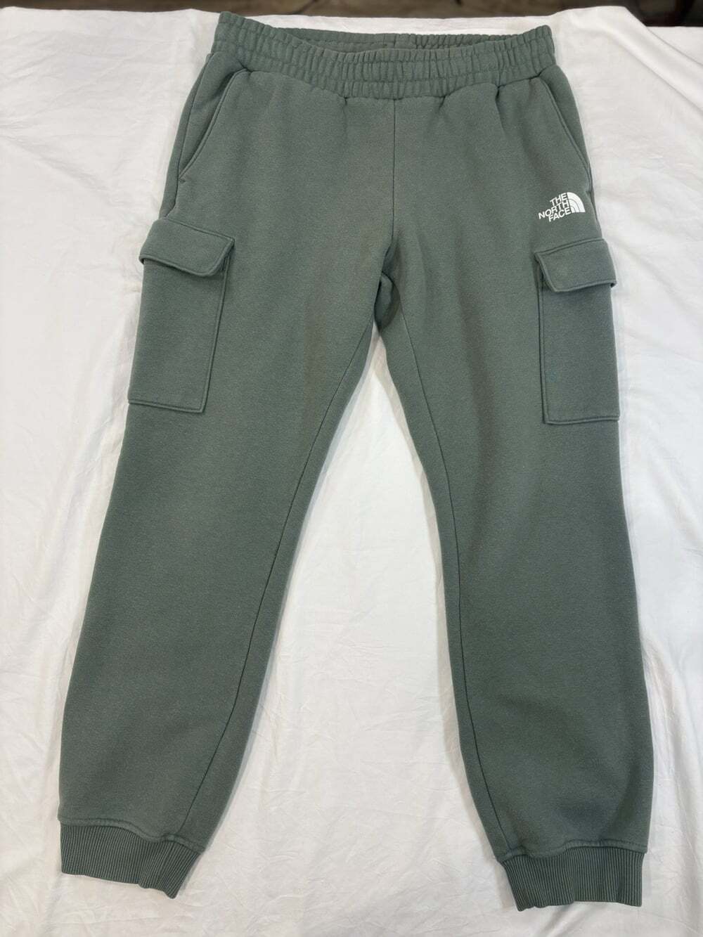 The North Face Mens Cargo Pocket Elastic Waist Green Jogger Pant Size M